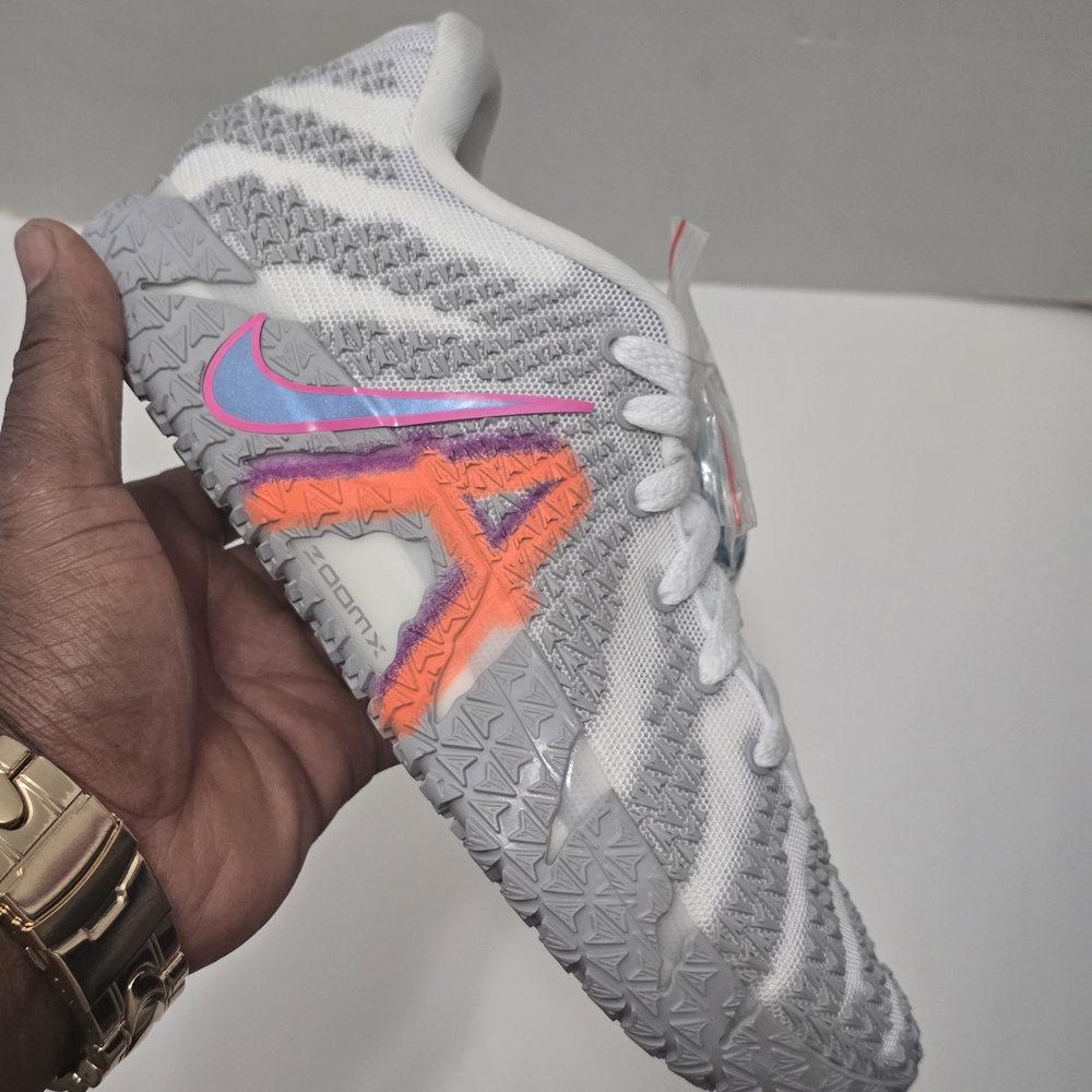 Nike Grey White Training Shoe with Neon Accents